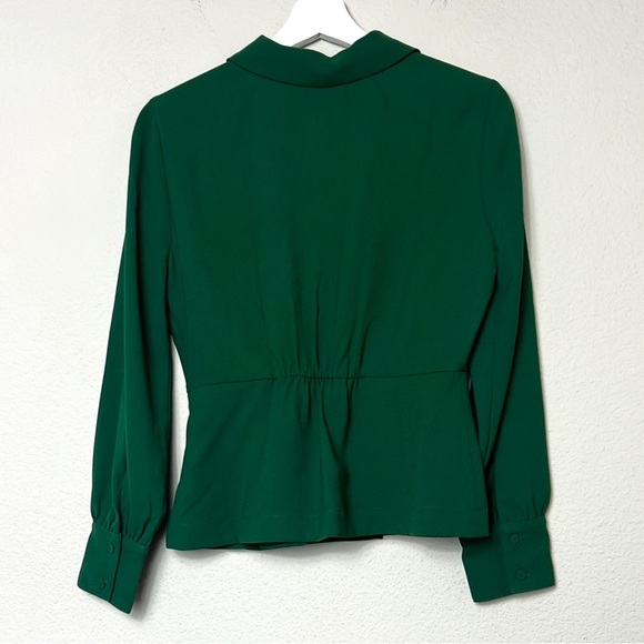 JCrew 365 Crepe Wrap Long Sleeve Blouse - Picture 5 of 9
